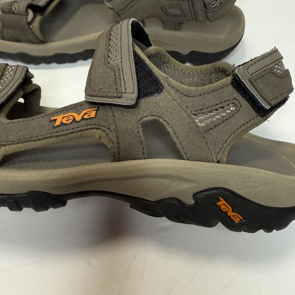 Teva Men's Sandals Size 9 Hudson Bungee Cord Brown Suede Hiking - Picture 4 of 8
